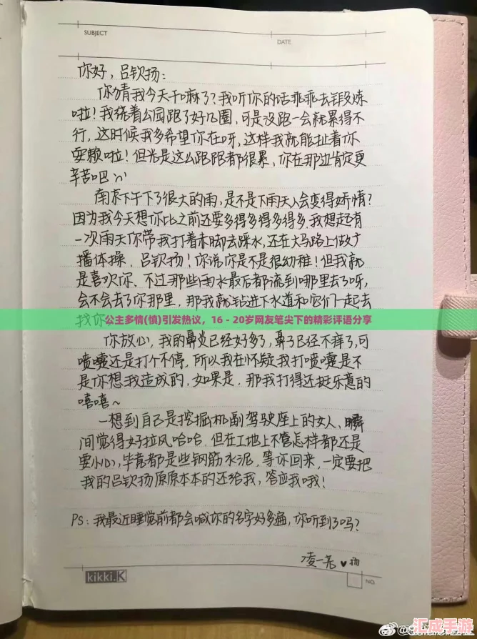 公主多情(慎)引发热议，16 - 20岁网友笔尖下的精彩评语分享